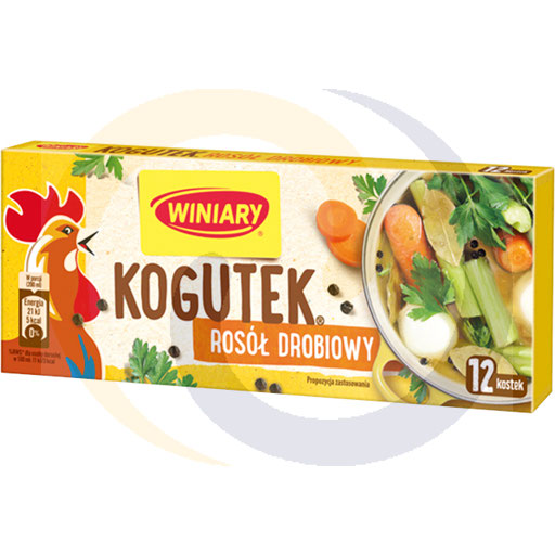 Winiary Kogutek Kippenbouillonblokjes 108 g (12 Stuks)