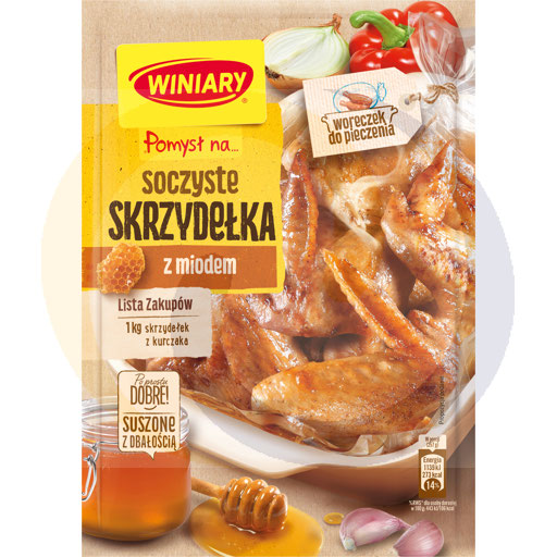 Winiary Idee voor sappige kippenvleugels met honing 28g
