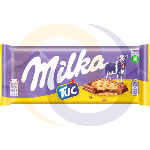 Милка Шоколад молочный с солеными крекерами 87 г