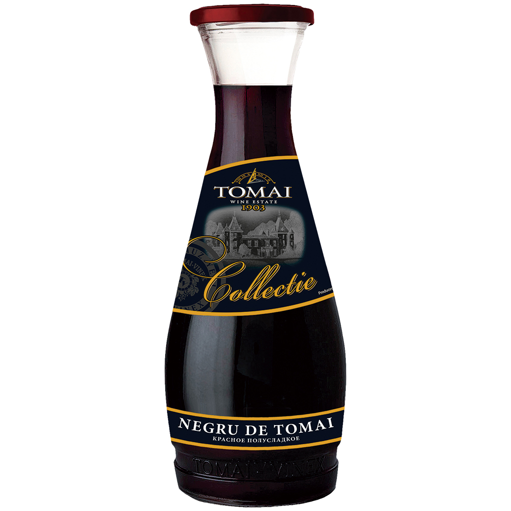 "Negru de Tomai" Красное вино из Молдавии, полусладкое, 13% алк.