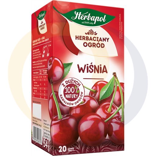 Чай травяной с вишней Herbapol Herbaciany Ogród 54 г (20 x 2