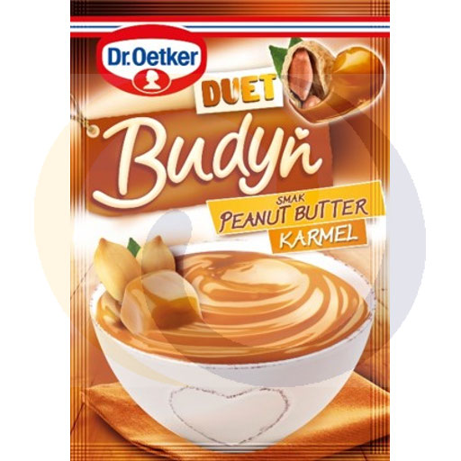 Dr.Oetker Duet pudding pindakaas–karamel smaak 40g
