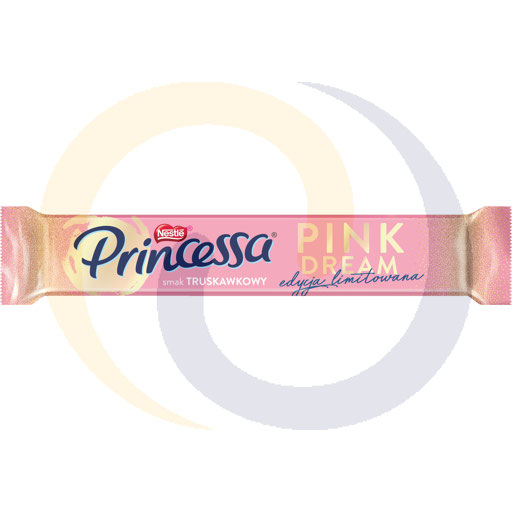 Princessa Longa Roze aardbeienwafel 37g