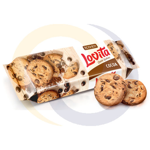 Roshen Lovita klassieke koekjes met cacaodruppels 150g