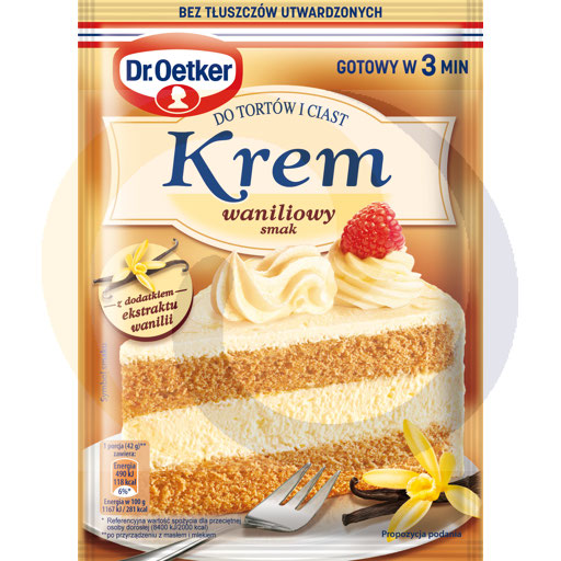 Dr.Oetker vanillevulling voor taarten en cakes 105g