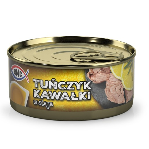 Tonijnstukken in olie
