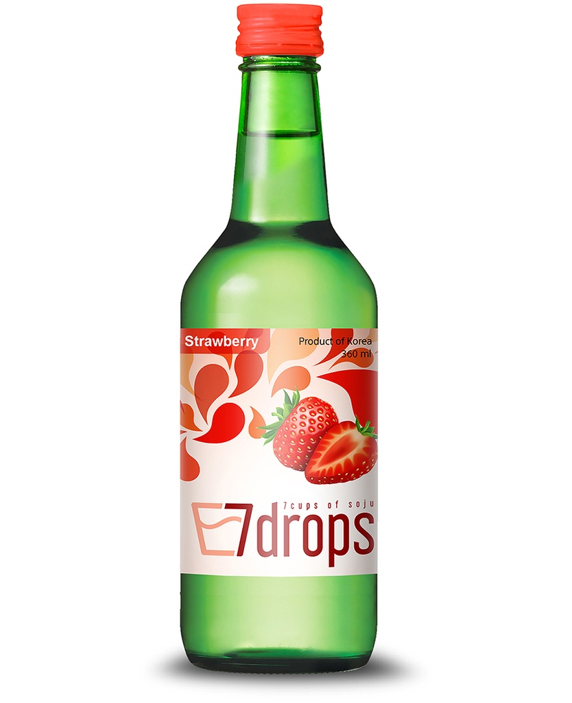 7 DROPS Soju aardbei 12% 20x360ml