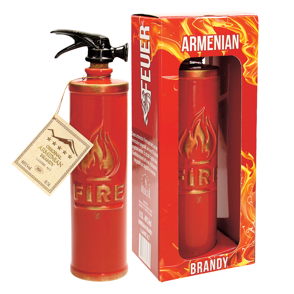Armeense Brandy BRANDBLUSSER Keramiek in geschenkdoos, 40%