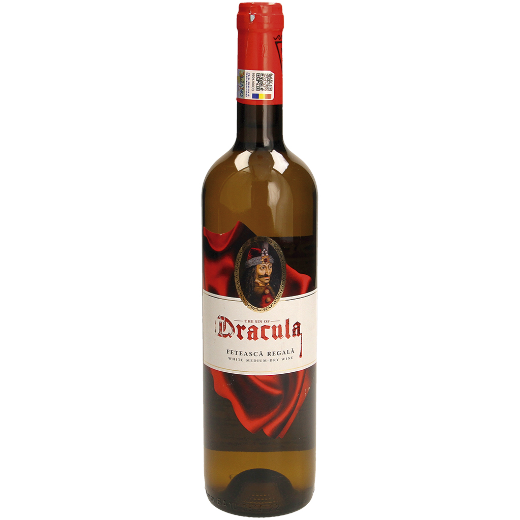 De Zonde van Dracula Feteasca Regala - Wijn, wit, halfdroog