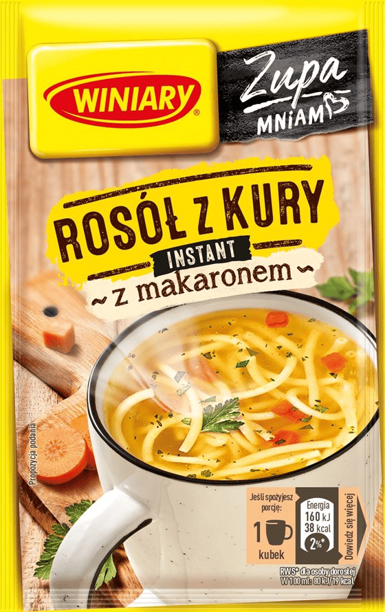 Виниари куриный бульон с пастой, Instant суп, 12 г
