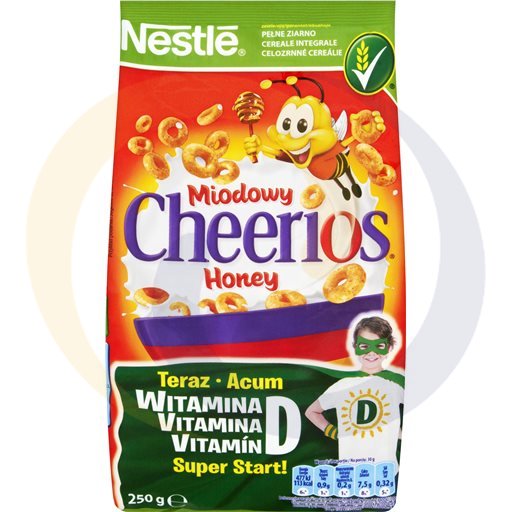 "Nestlé" Cheerios ontbijtgranen honing 250 g