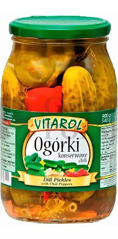 "Vitarol" Augurken met chili 900 g