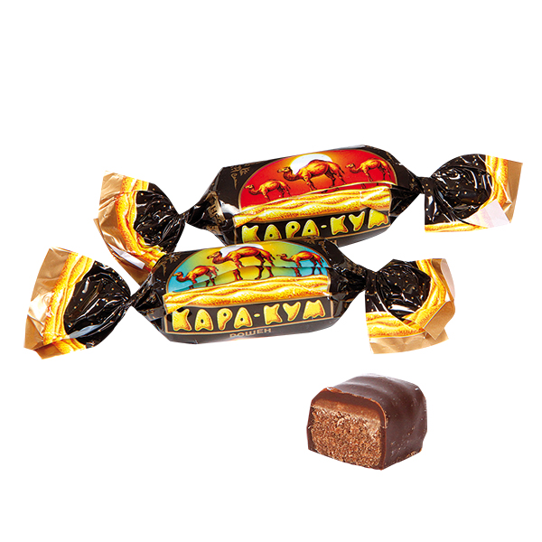 Конфеты глазированные шоколадной глазурью "Кара - Кум"