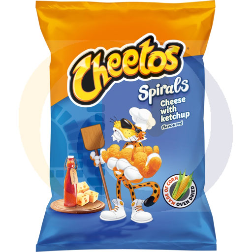 Чипсы Cheetos Spirals со вкусом сыра и кетчупа 80 г