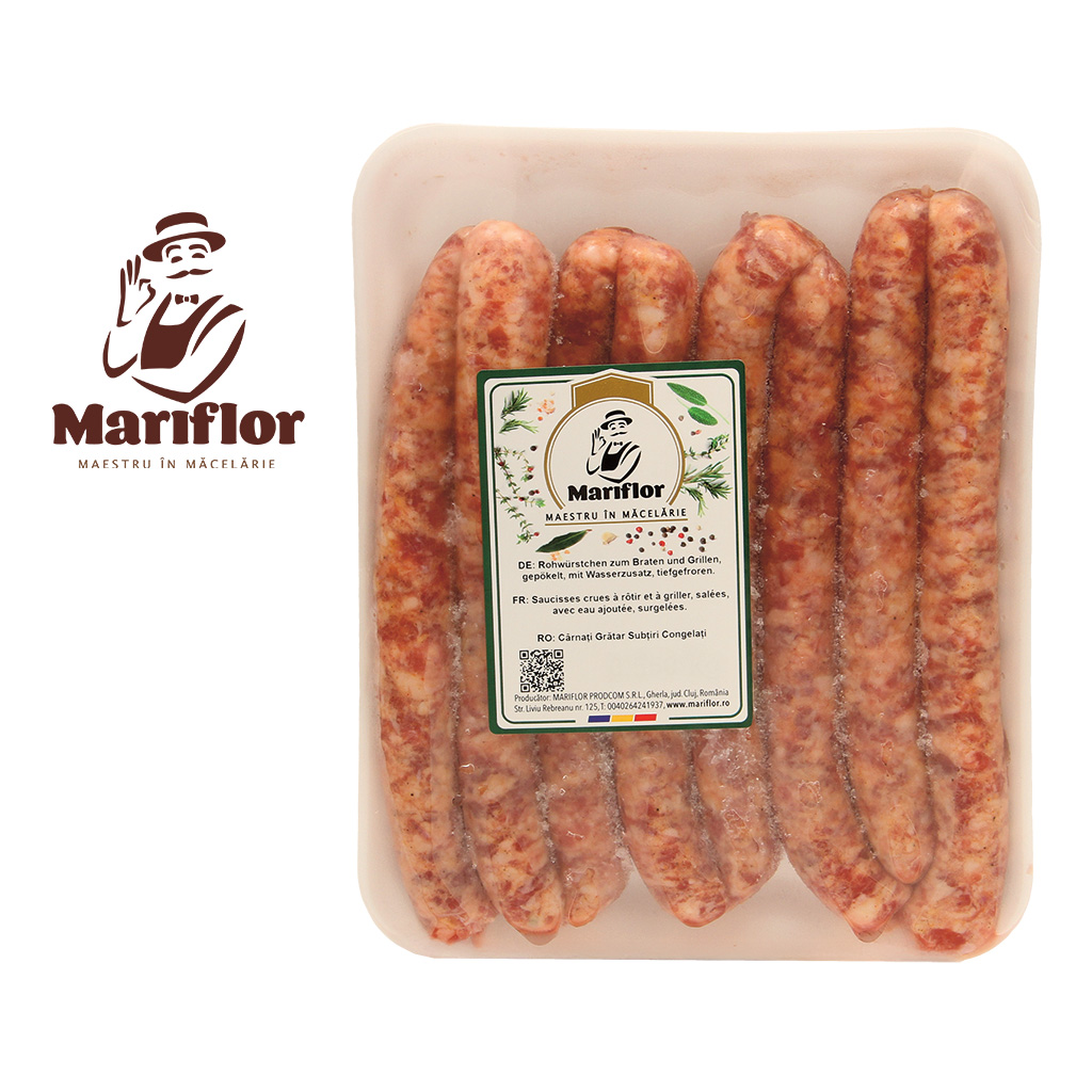 "Mariflor-Carnati gratar subtiri congelati" - сыровяленые ко