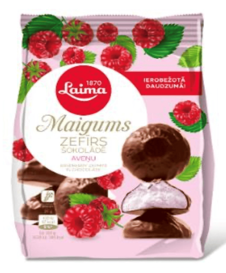 LAIMA MAIGUMS ZEPHYR BERRY MUIS IN CHOCOLADE