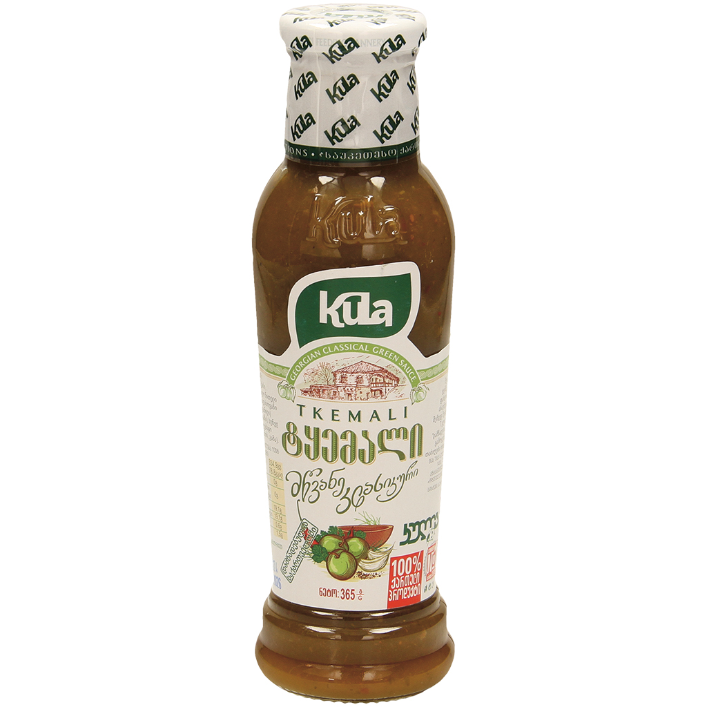 "Kula" Tkemali saus van groene kerspruim klassiek 365 g