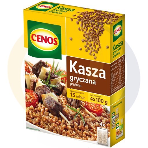 "Cenos" Boekweit geroosterd in kookzakjes 4x100 g