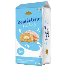 Zoet gistdeeg met vulling van puddingcrème (20%)