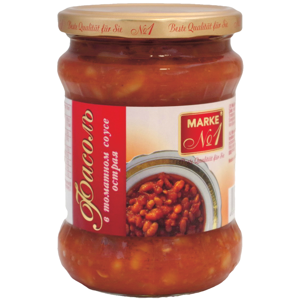 "Marke Nr.1" Witte bonen in tomatensaus pikant 500 g