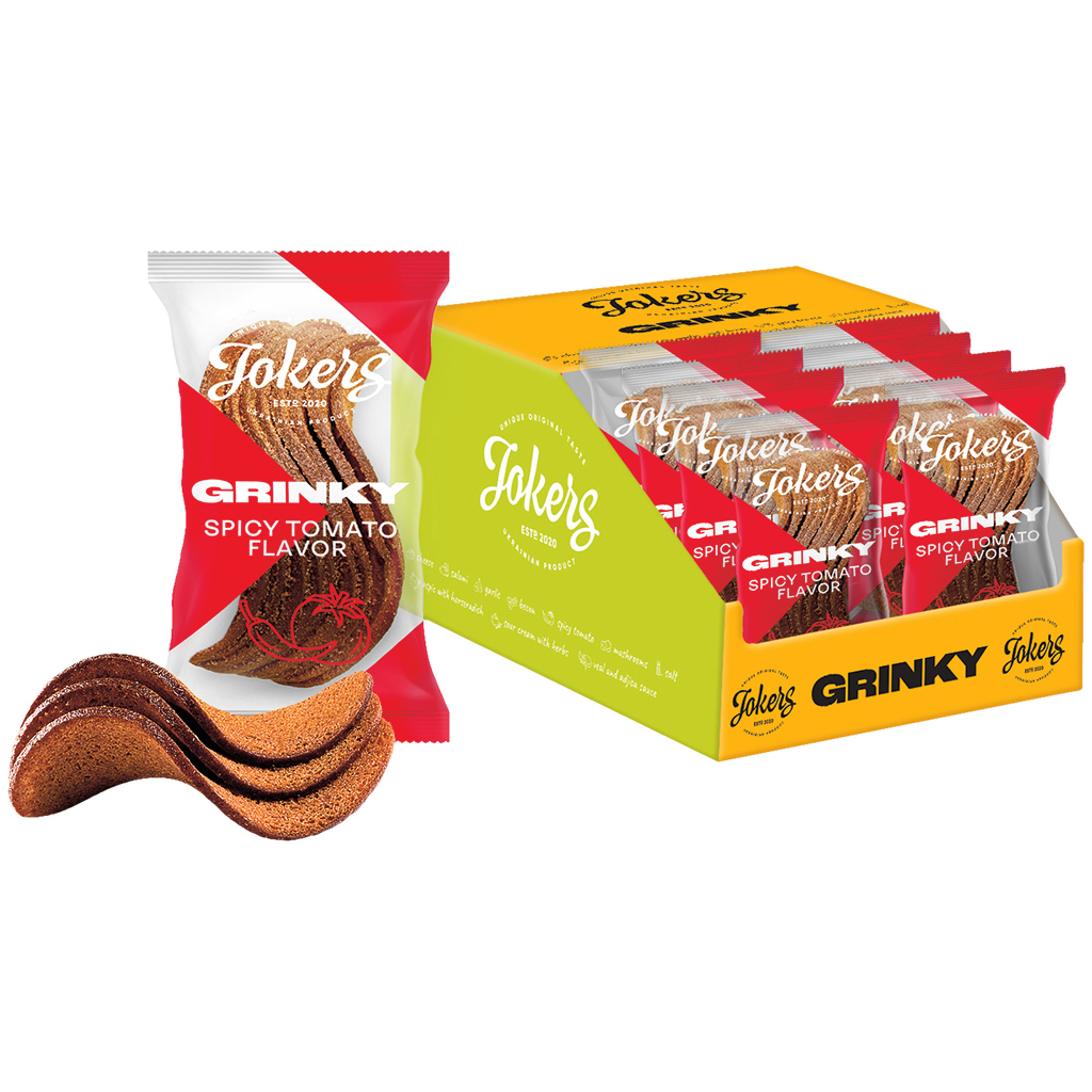 "Grinky" Roggebroodsnack tomaat 75 g