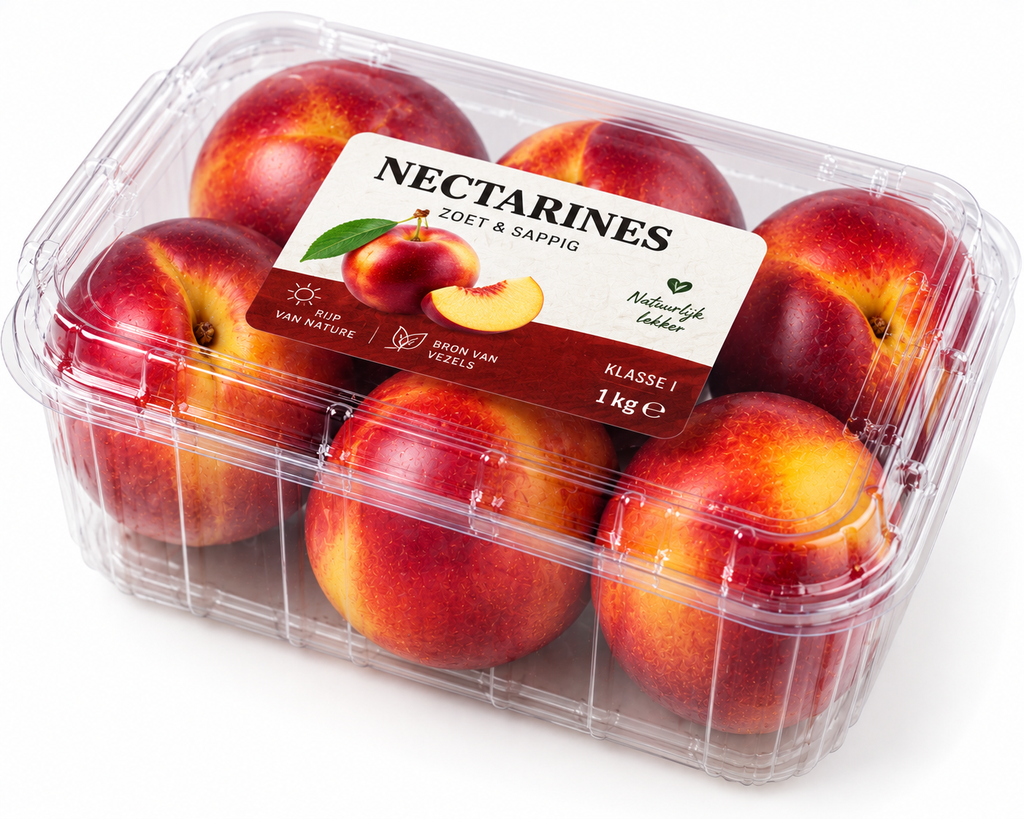 Nectarine verpakt