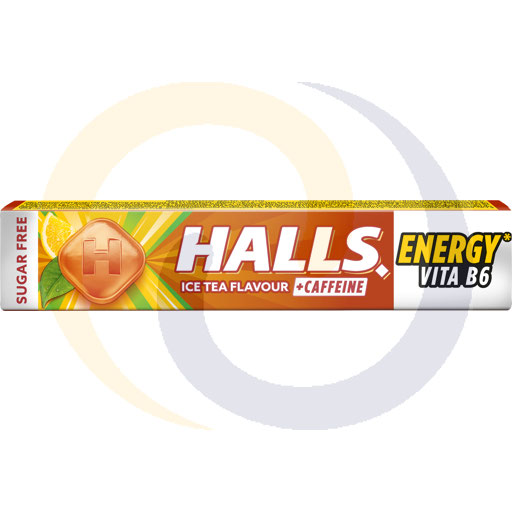Halls Ice Tea Energy VitaB6 snoepjes 32g/20st Mondelez