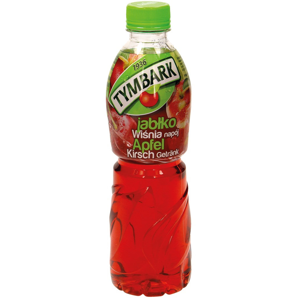 Verfrissingsdrank met appel- en kersensap uit fruitsapconcentraten. Met suiker en zoetstoffen. Gepasteuriseerd.