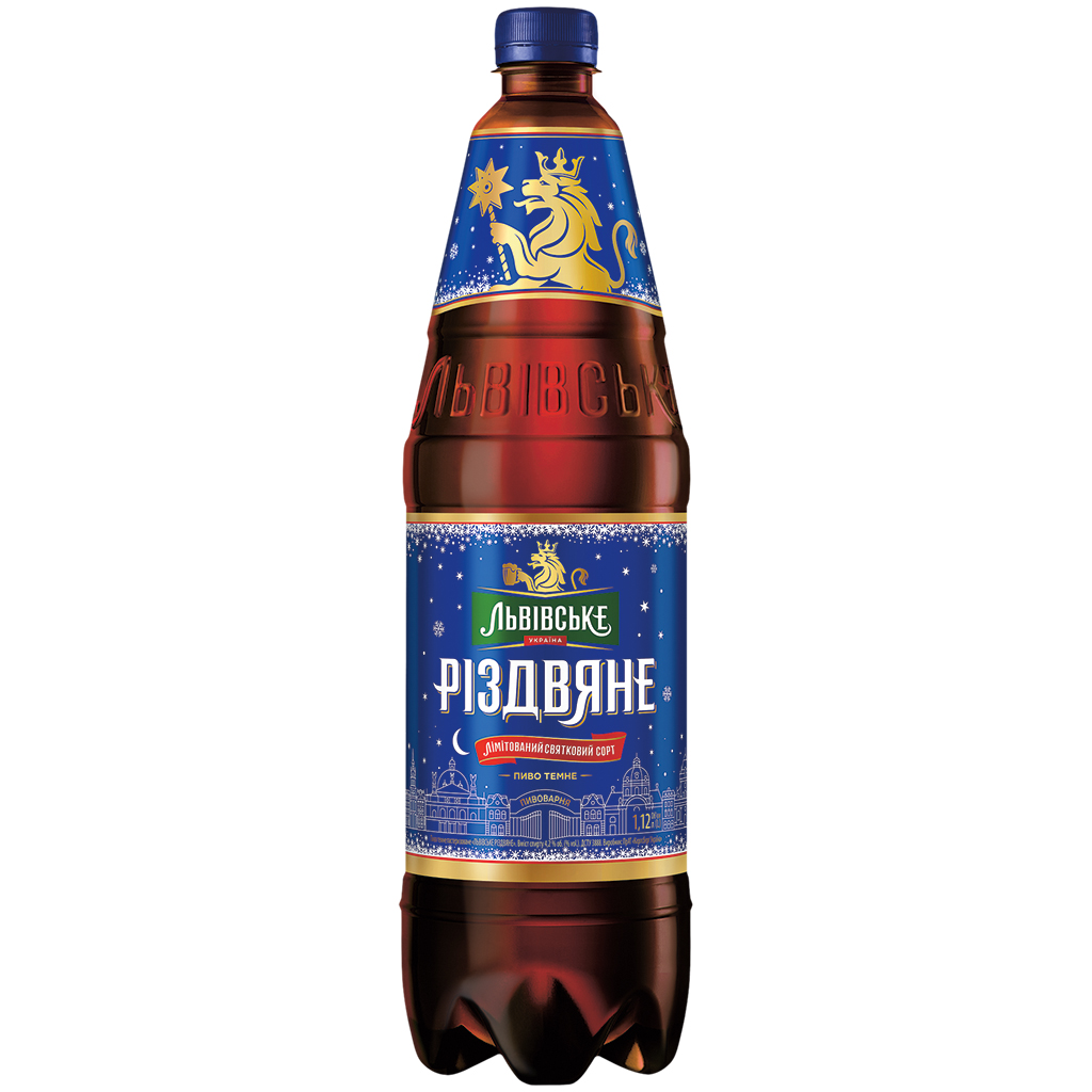 Oekraïens Bier "Lviv Kerstbier" donker, gepasteuriseerd, 4,2
