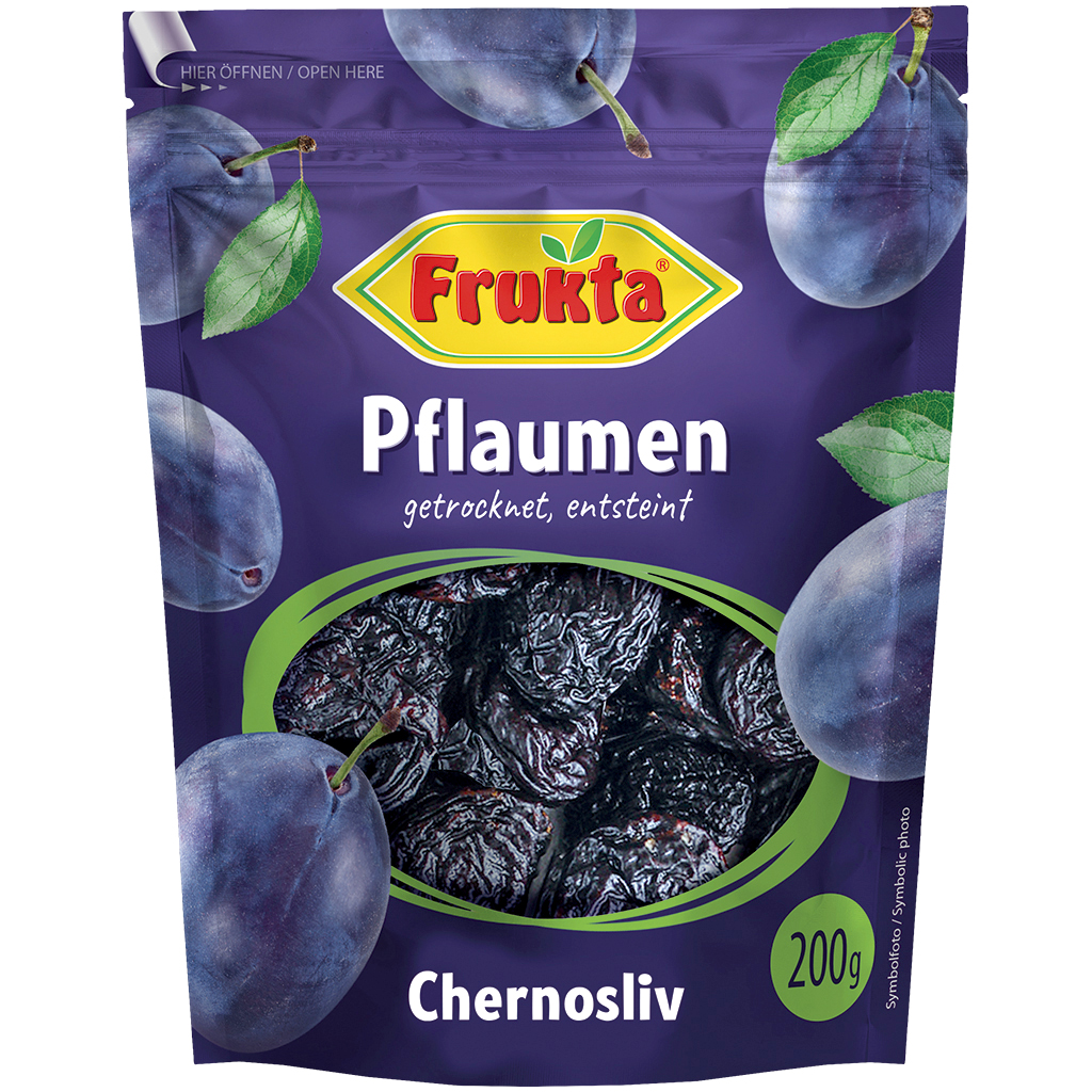 Gedroogde pruimen, ontpit