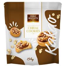 Koekjes met cacaocrème en muesli