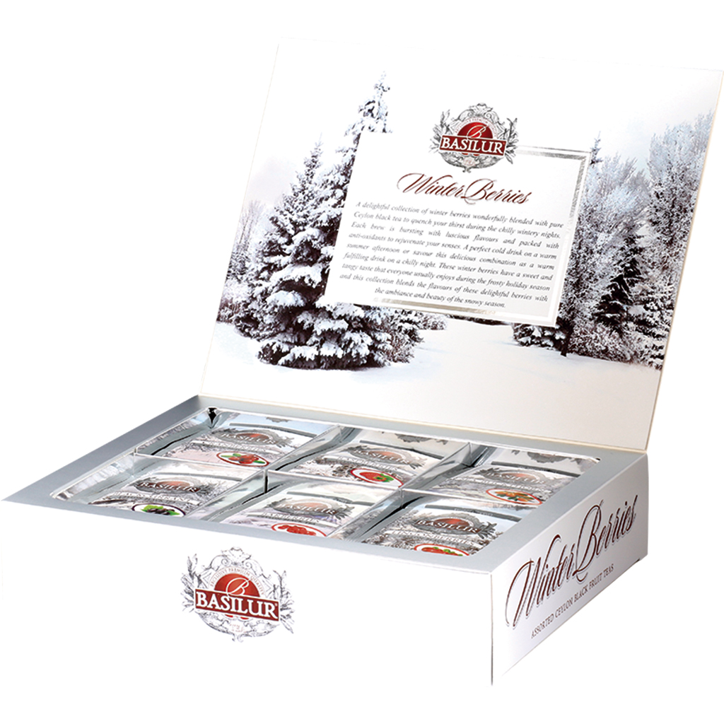 Basilur Winter Bessen Theemelange van 6 soorten Ceylon Zwart