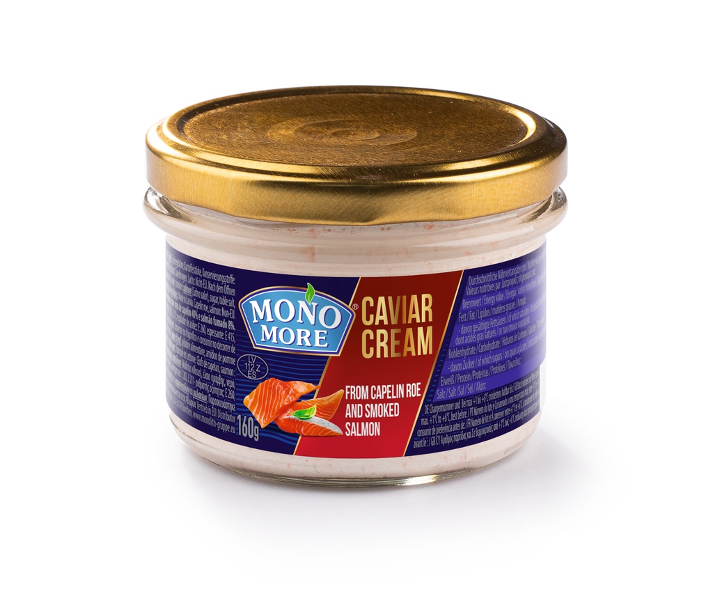 "MONO MORE" Паста с икрой мойвы и кусочками копчёного лосося