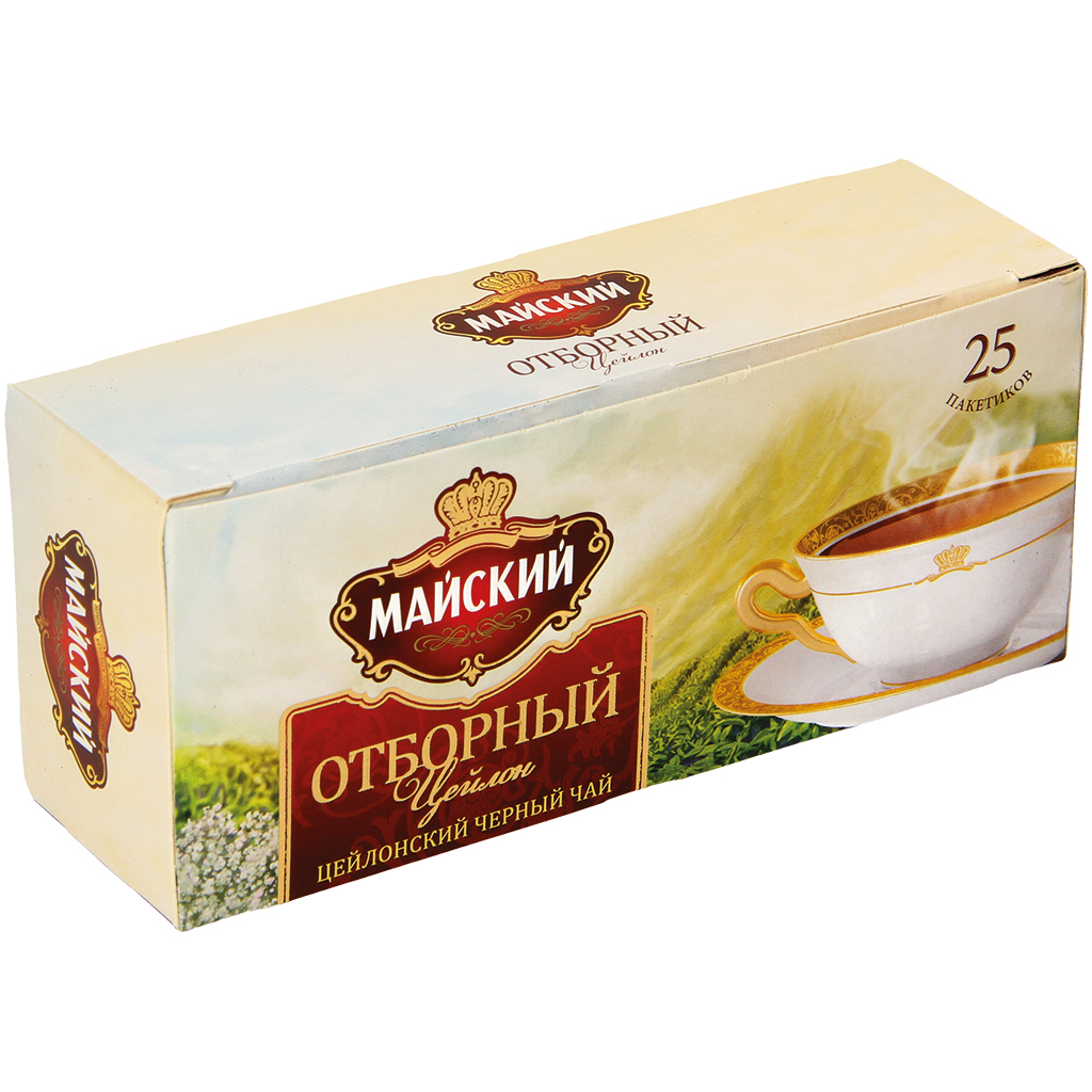 Zwarte thee uit Ceylon "Otbornij" 25 zakjes.