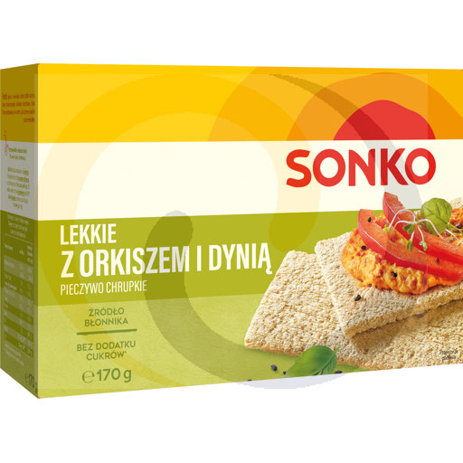 Sonko Licht Knapperig Brood met Spelt en Pompoen 170 g