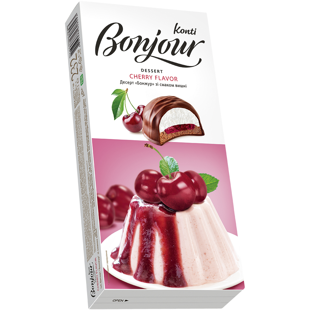 Десерт "Бонжур Konti" со вкусом вишни