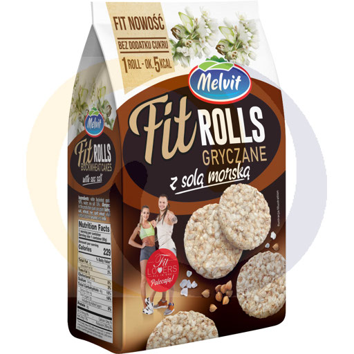 "Melvit" Rolls Fit boekweitwafels met zeezout 60 g
