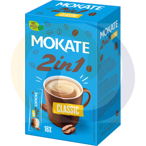 Кофе 2в1 Классический стики БОКС 8.0г/16шт/8диск Мокате