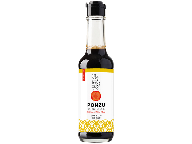 Würzsauce "Ponzu" op basis van citrusvruchtensap naar Japanse stijl