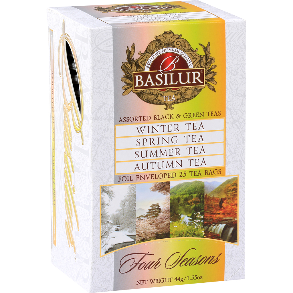 Theemix "Four Seasons" van 4 soorten gearomatiseerde Ceylon 