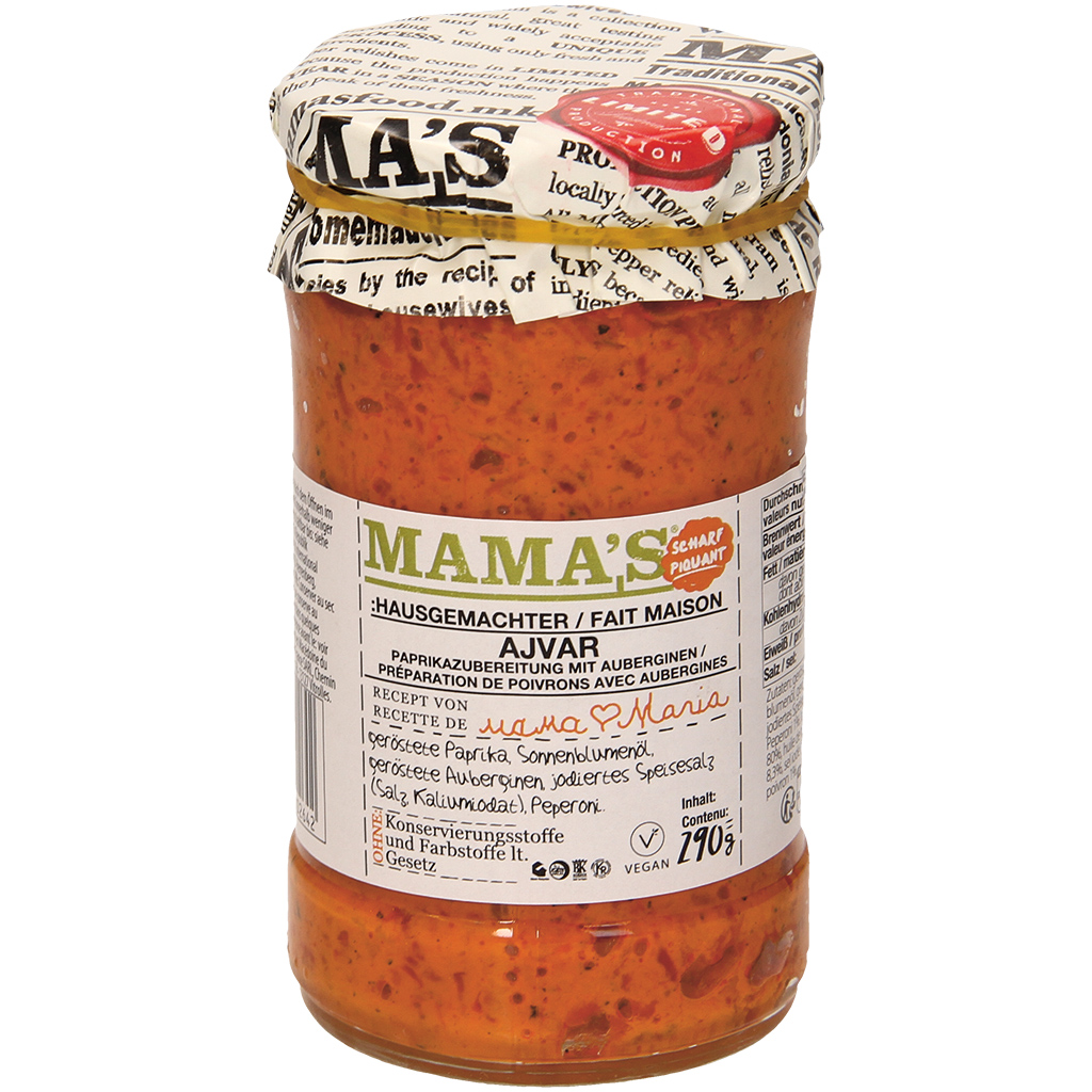 Papalika bereiding met aubergines "Ajvar" heet