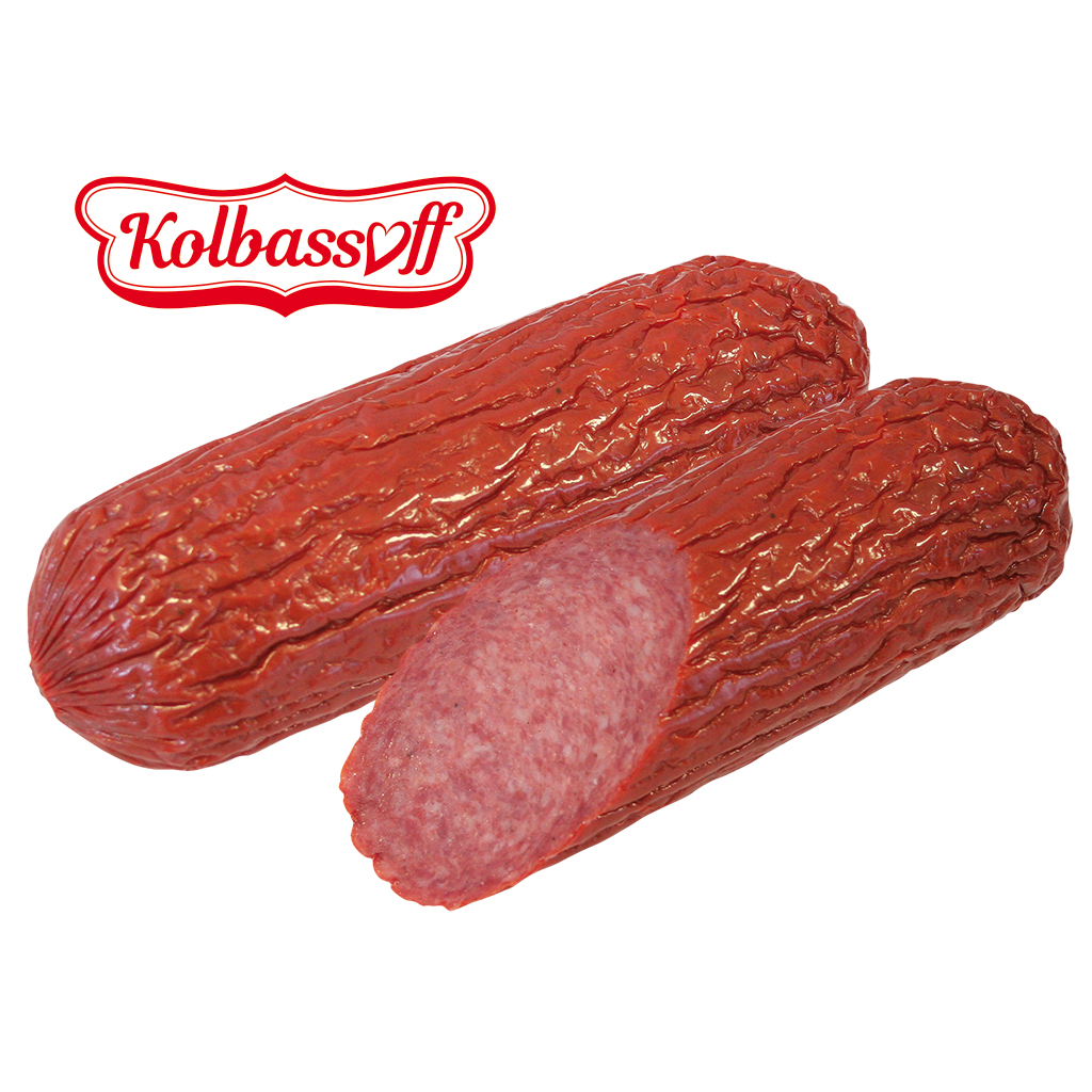Kooksalami "Evropejskaja", gerookt en verfijnd met rookaroma