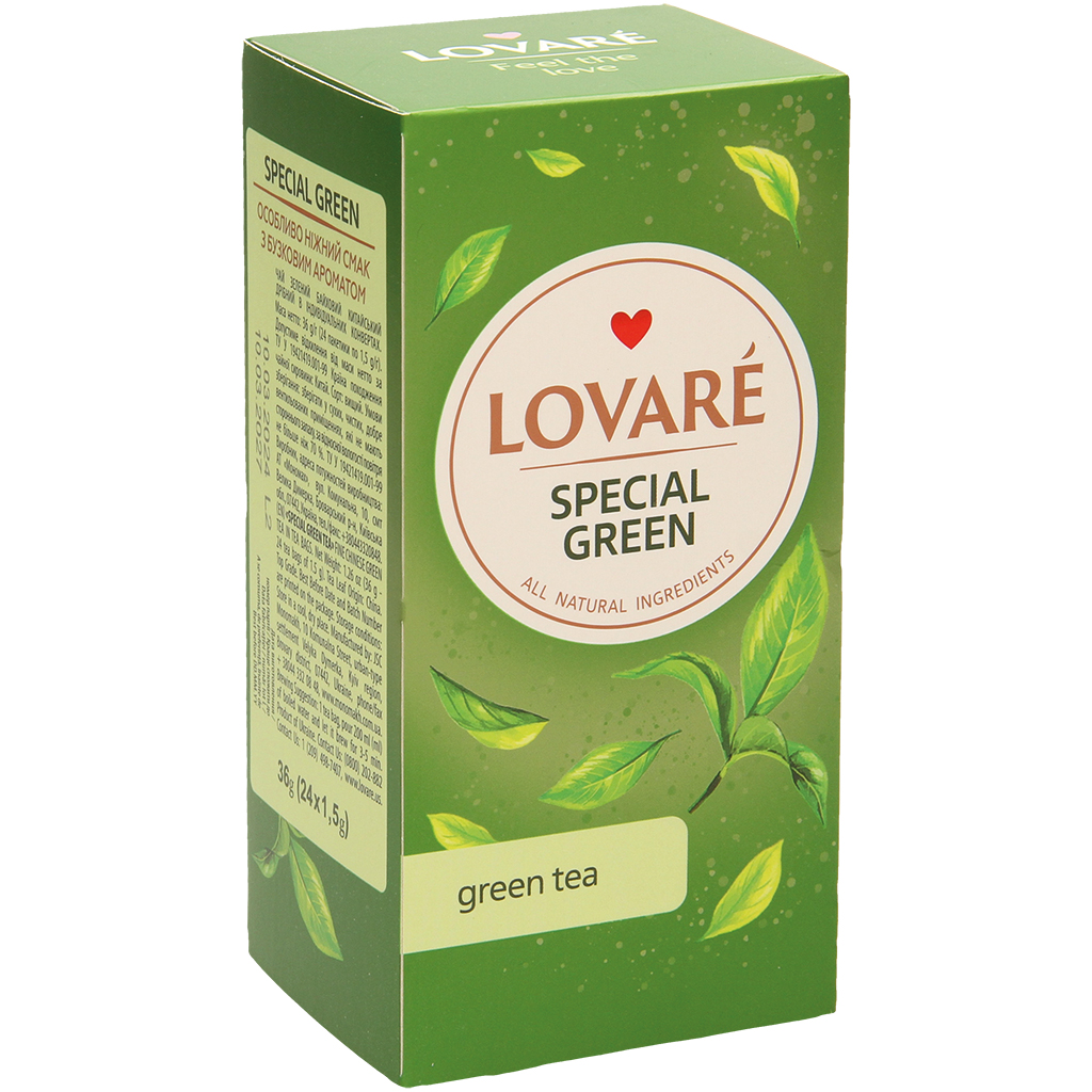 Lovare-Special Green - Groene Thee, in Zakjes