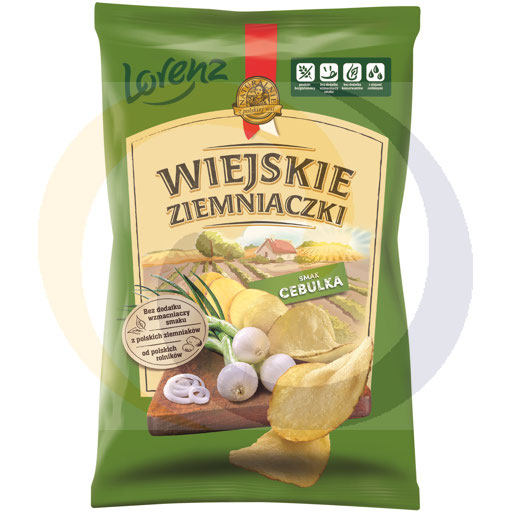 Лоренц Кантри Чипсы Картофель и Лук 130г/12шт