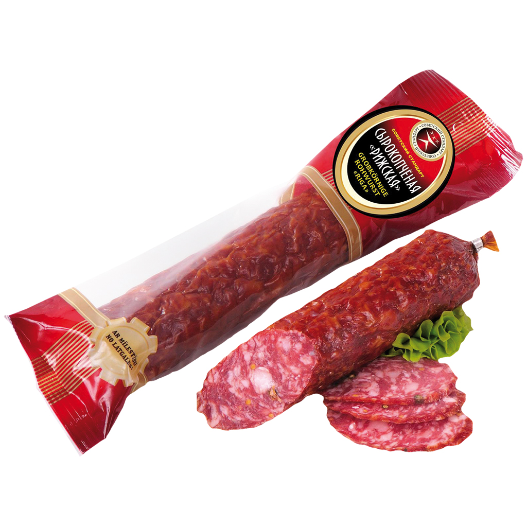 Сырокопчёная колбаса Рижская (Резегнасская)