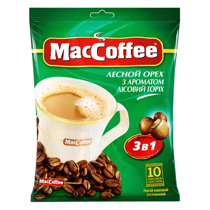 MACCOFFEE 3 in 1 hazelnoot 180g