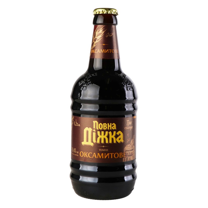 POVNA DIZHKA fluweel donker bier 4.2% 0,45l
