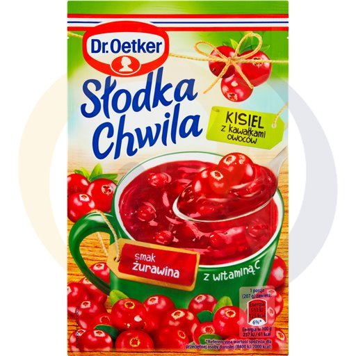 "Dr. Oetker" Gelei veenbes met fruitstukjes Slodka Chwila 32 g