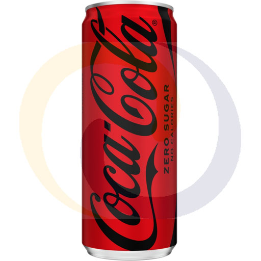 Газированный напиток. Coca-Cola Zero банка 0,33л/24 шт. DRS