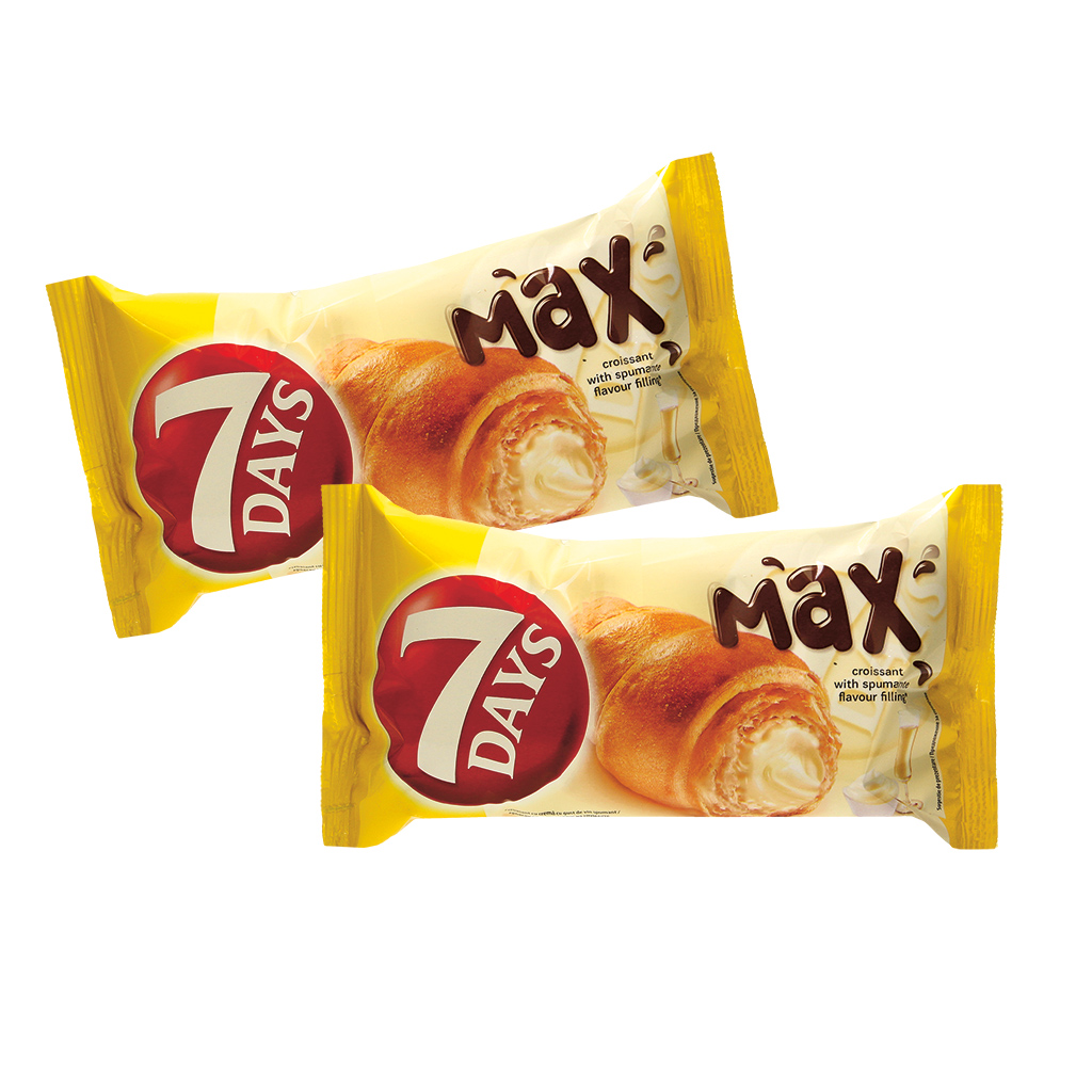 Croissant - Deegwaren met een vulling van 28% crème met mousserende wijnsmaak